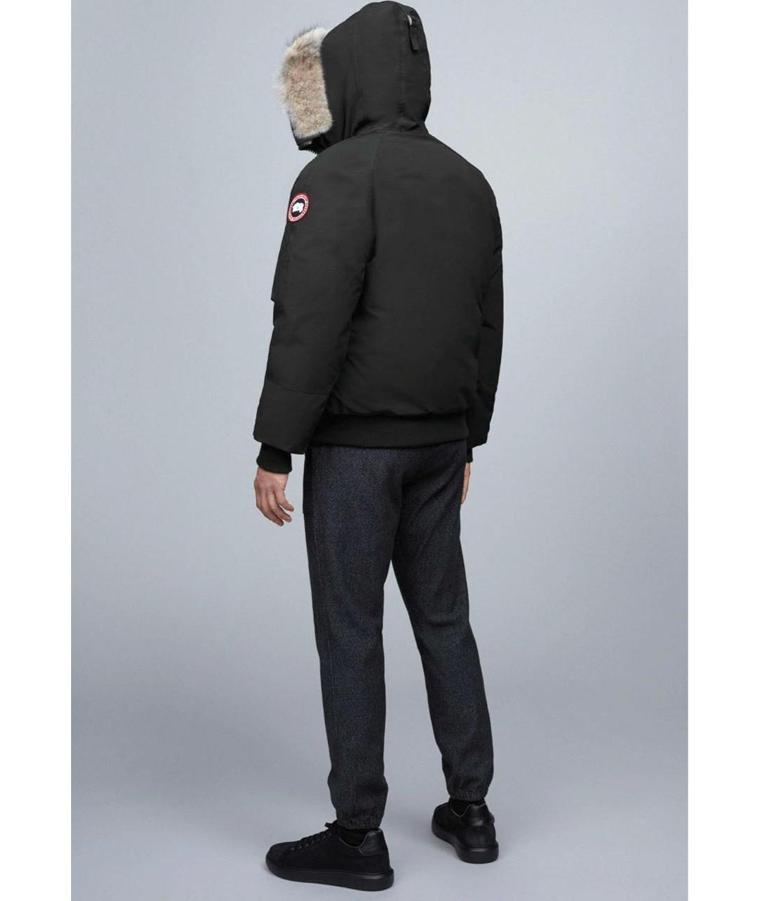 CANADA GOOSE Черный полиэстеровый пуховик, фото 8