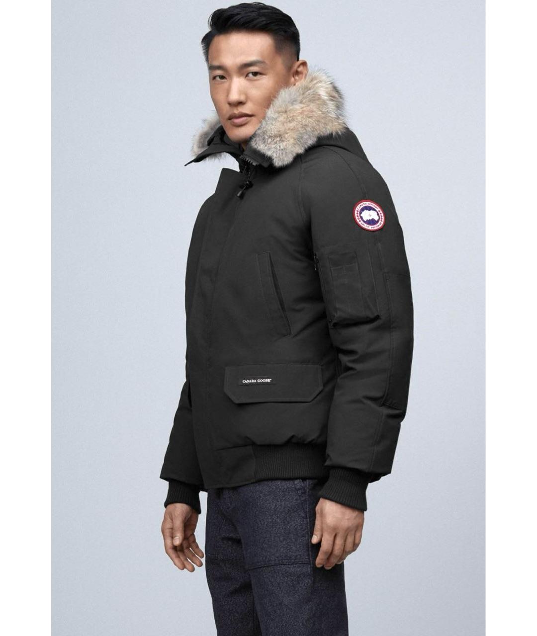CANADA GOOSE Черный полиэстеровый пуховик, фото 6