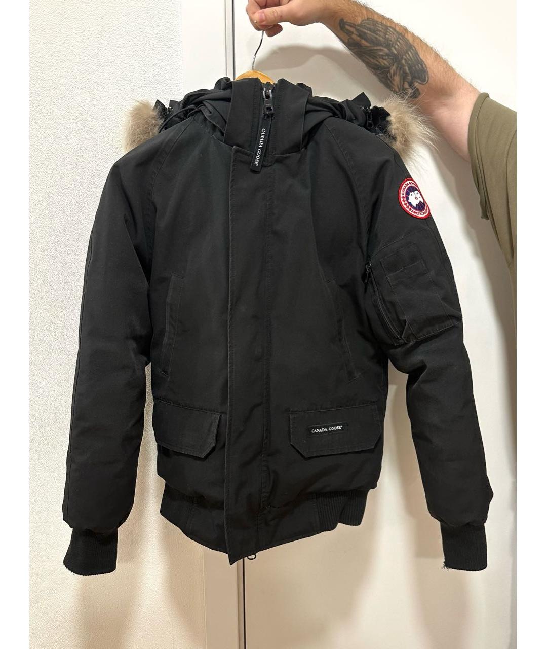 CANADA GOOSE Черный полиэстеровый пуховик, фото 9