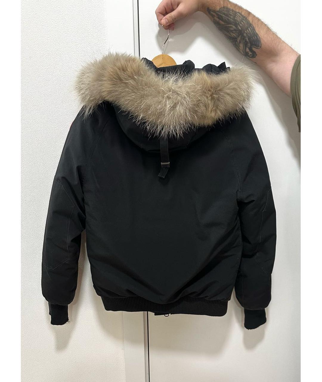 CANADA GOOSE Черный полиэстеровый пуховик, фото 2