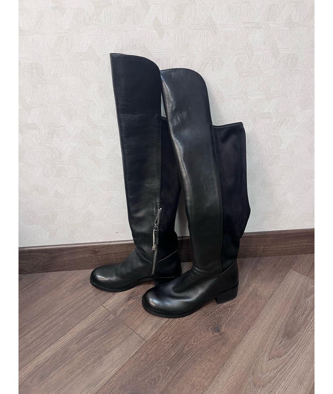 MARC BY MARC JACOBS Черные кожаные сапоги, фото 3