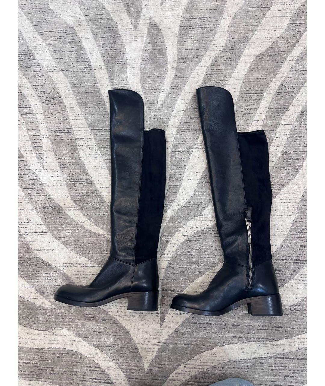 MARC BY MARC JACOBS Черные кожаные сапоги, фото 5
