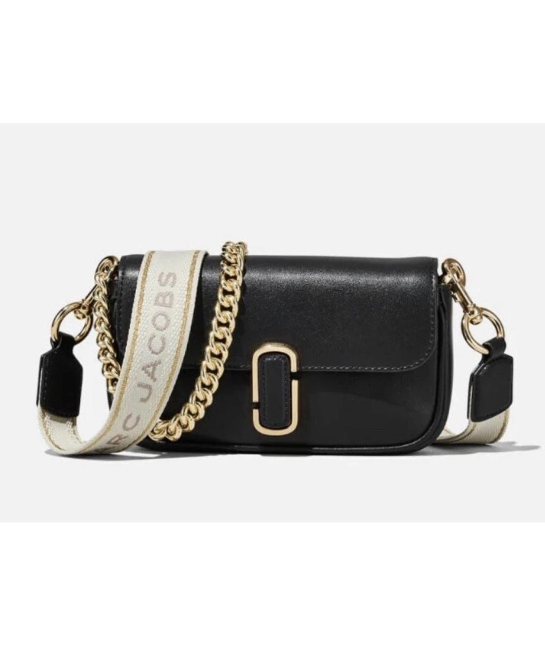 MARC JACOBS Черная кожаная сумка через плечо, фото 8