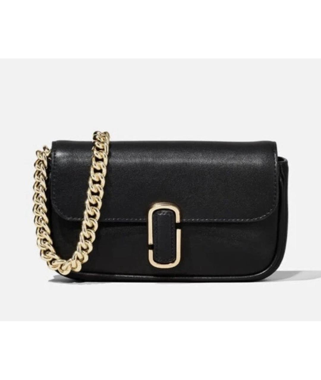 MARC JACOBS Черная кожаная сумка через плечо, фото 2