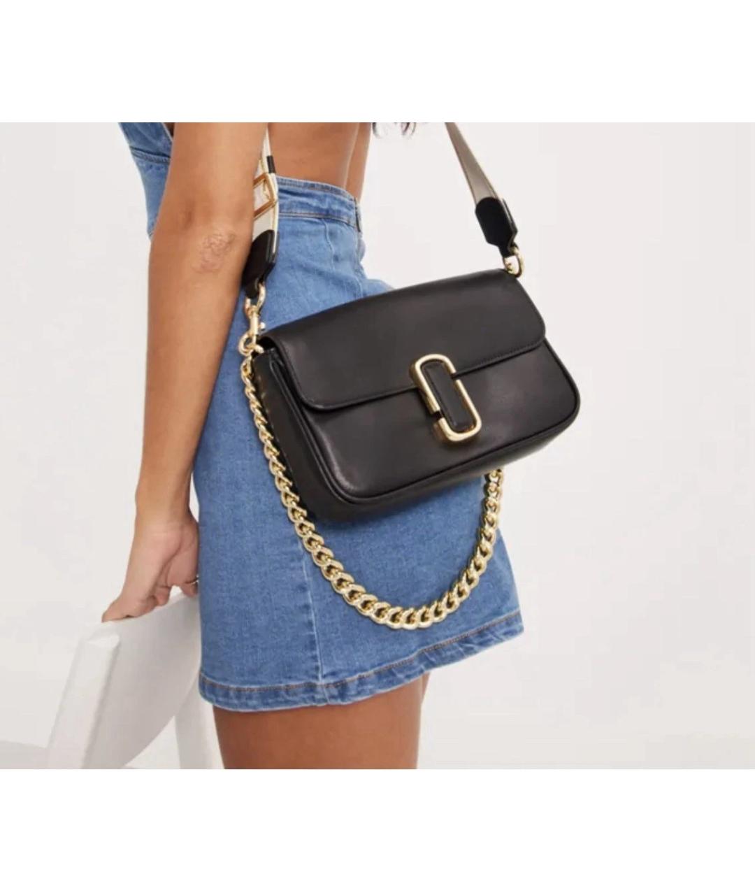 MARC JACOBS Черная кожаная сумка через плечо, фото 5