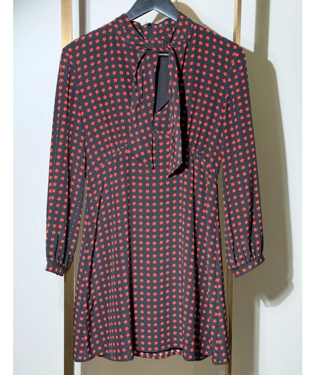 SAINT LAURENT Мульти шелковое повседневное платье, фото 7