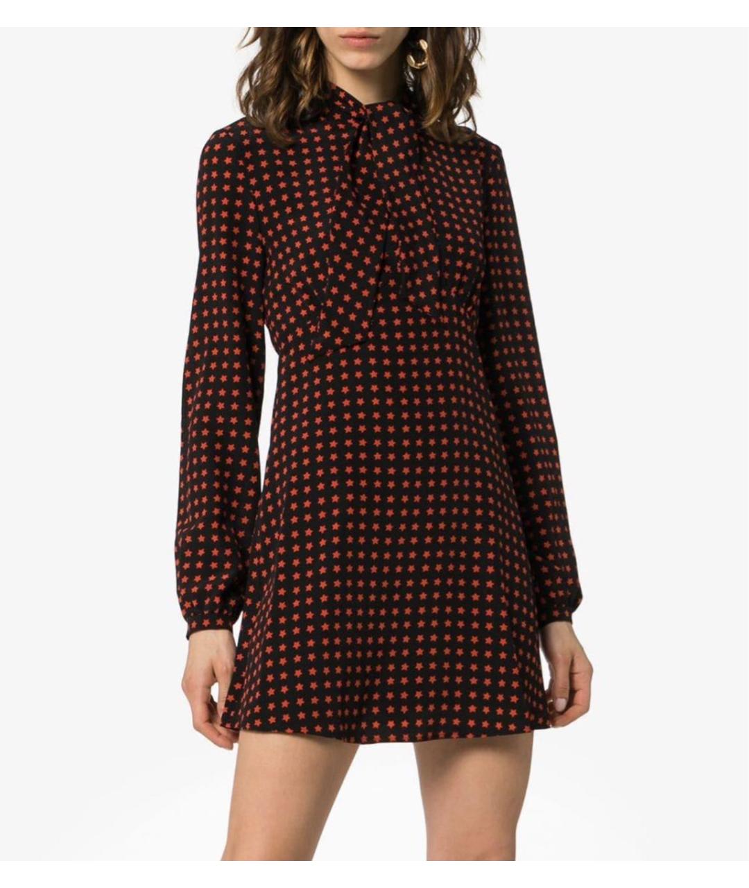 SAINT LAURENT Мульти шелковое повседневное платье, фото 5