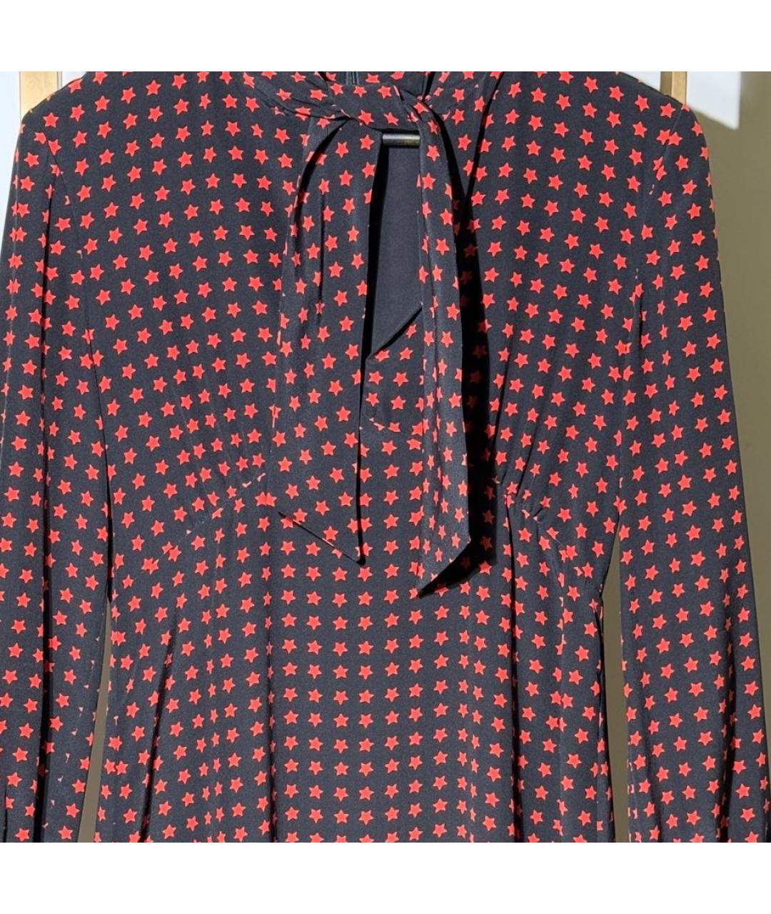 SAINT LAURENT Мульти шелковое повседневное платье, фото 4