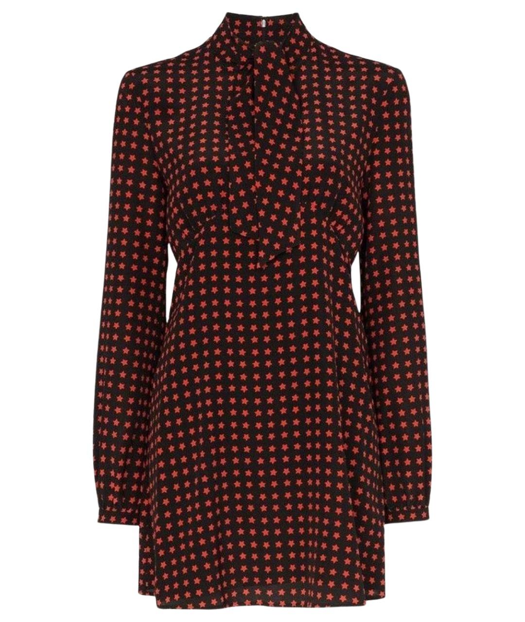 SAINT LAURENT Мульти шелковое повседневное платье, фото 1