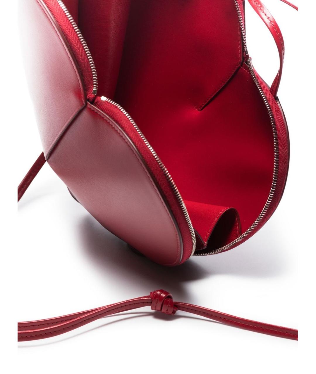 ALAIA Красная кожаная сумка через плечо, фото 2