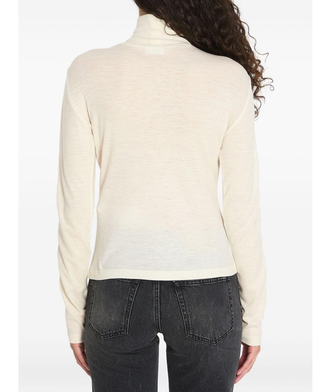 CELINE Бежевая шерстяная водолазка, фото 3