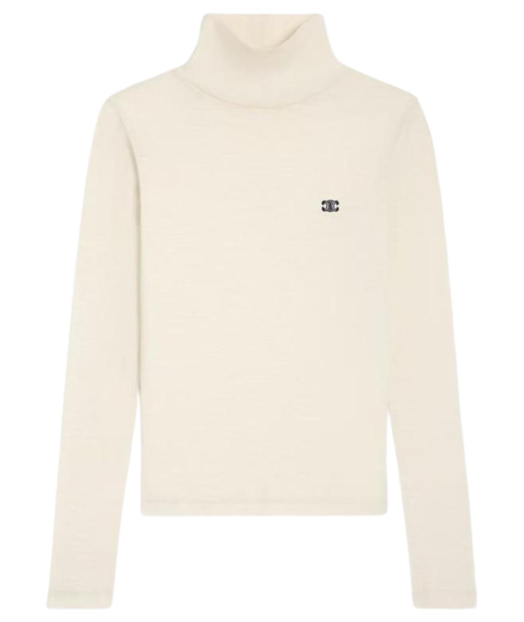 CELINE Бежевая шерстяная водолазка, фото 1