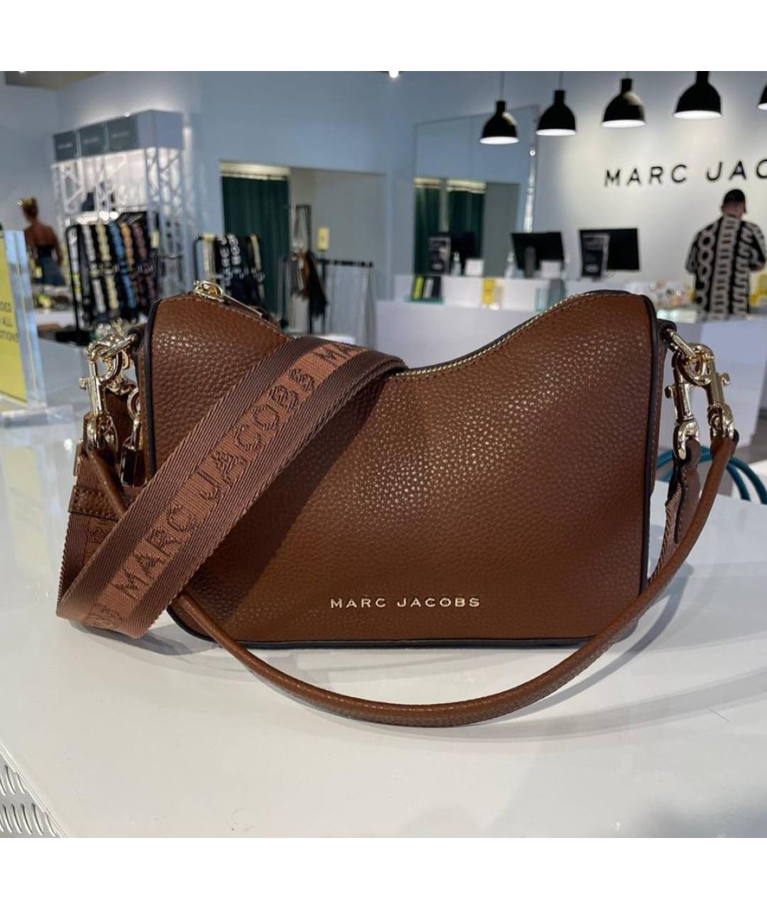 MARC JACOBS Коричневая кожаная сумка через плечо, фото 5