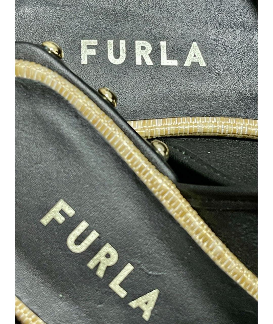 FURLA Бежевые шлепанцы, фото 4