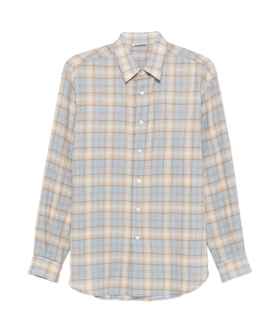 AURALEE Мульти шерстяная классическая рубашка, фото 1