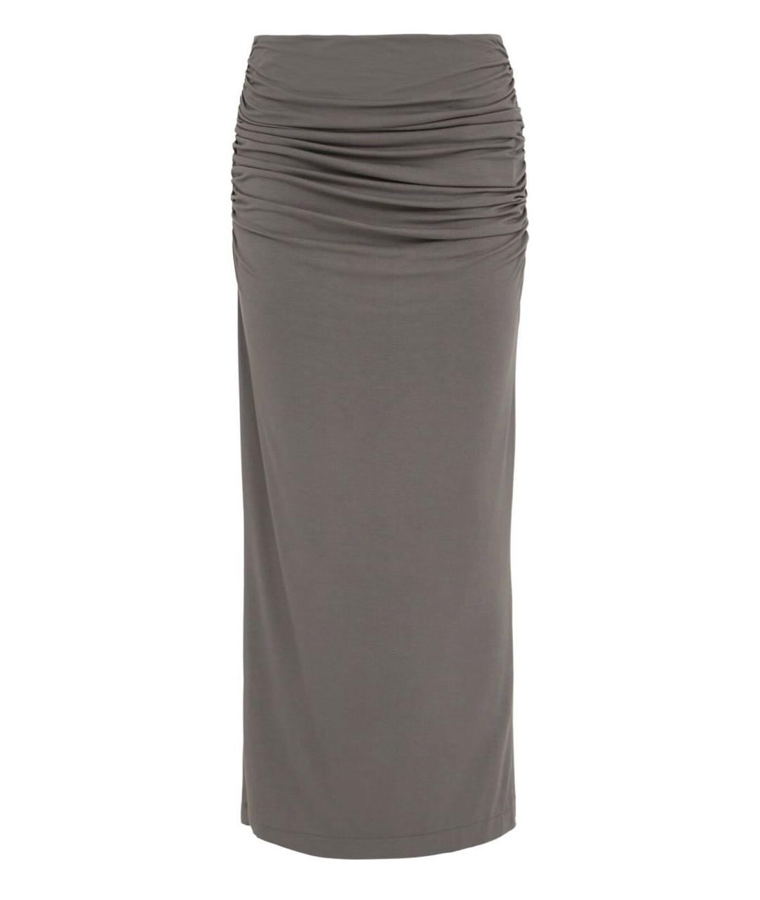 entire studios Серая хлопко-эластановая юбка макси, фото 1