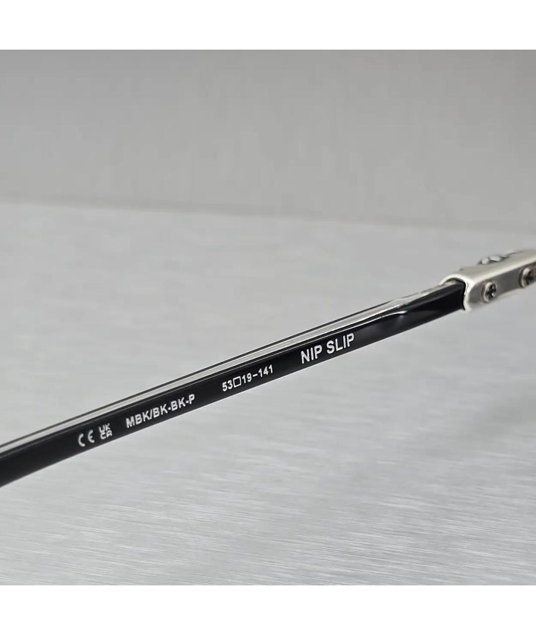 CHROME HEARTS Черные металлические солнцезащитные очки, фото 7