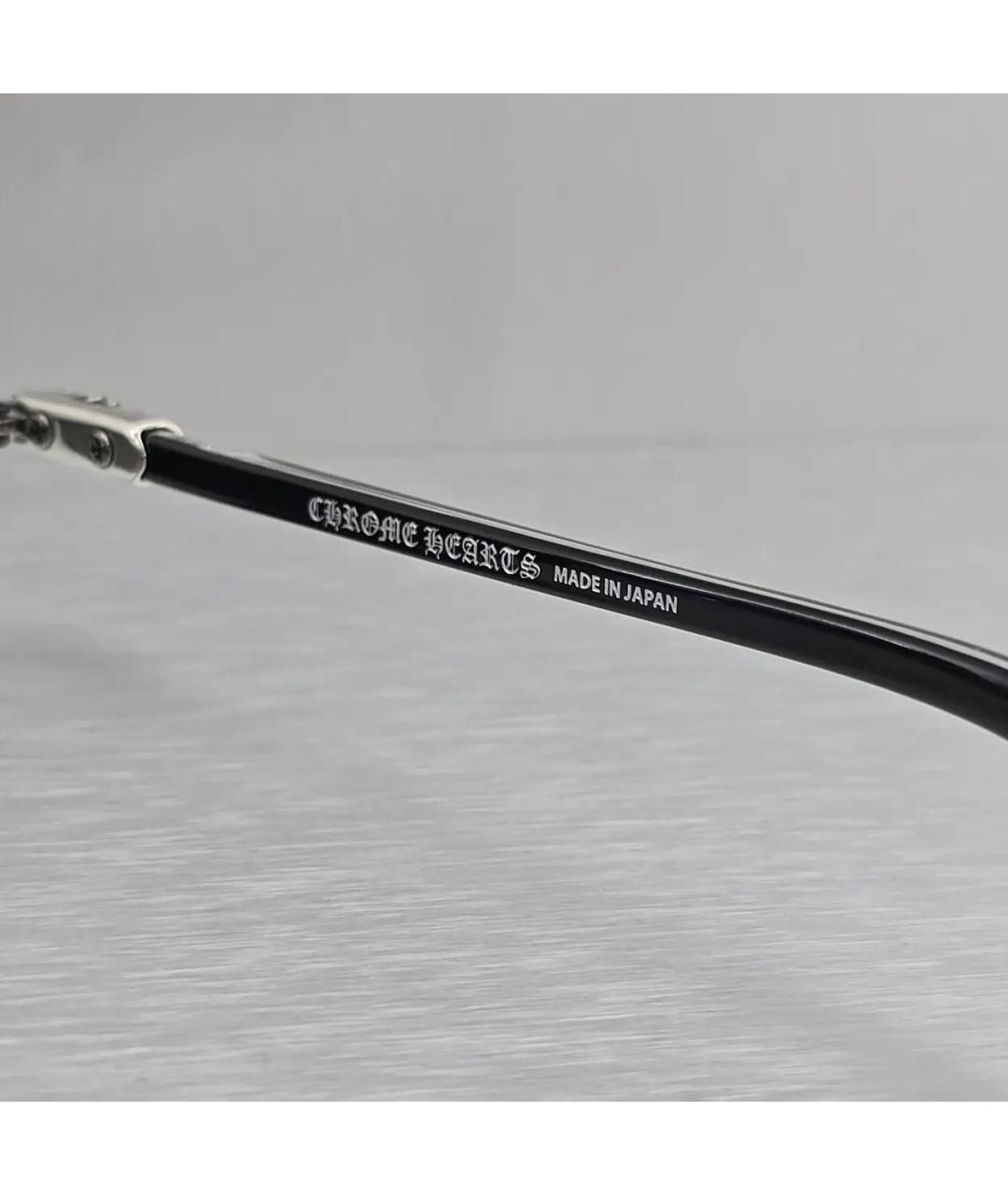 CHROME HEARTS Черные металлические солнцезащитные очки, фото 8