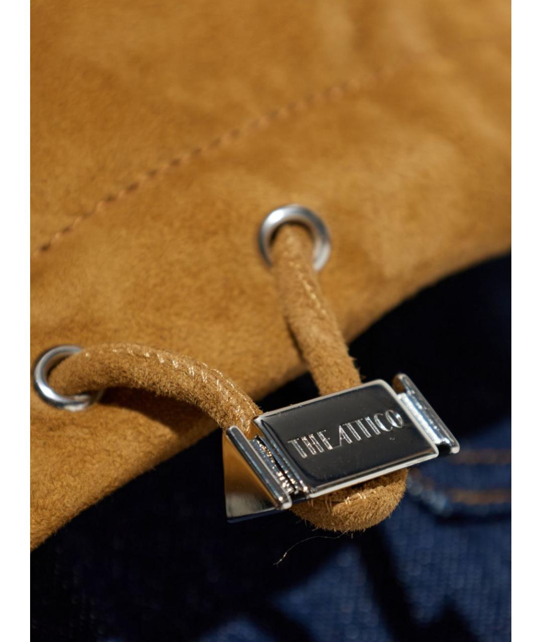 THE ATTICO Бежевая кожаная куртка, фото 2