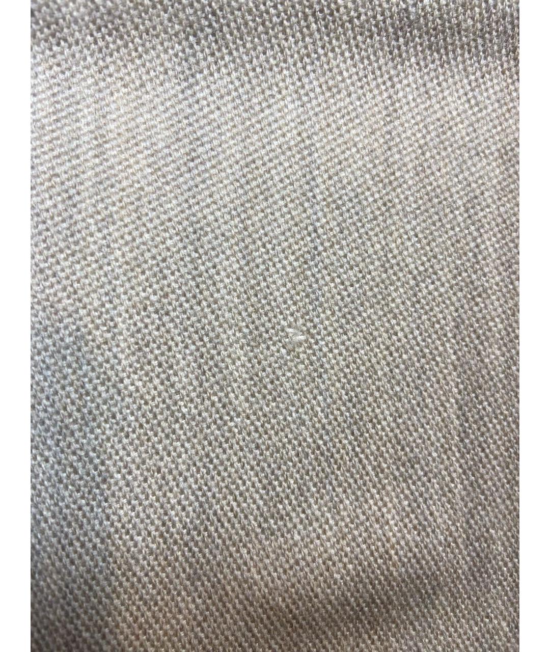 GIVENCHY Бежевый шерстяной шарф, фото 7