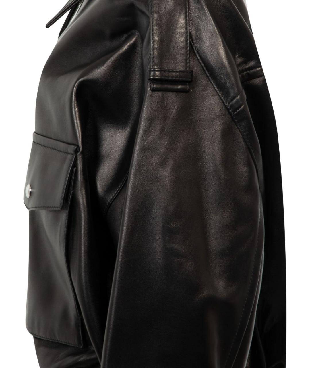 KHAITE Черная кожаная куртка, фото 3
