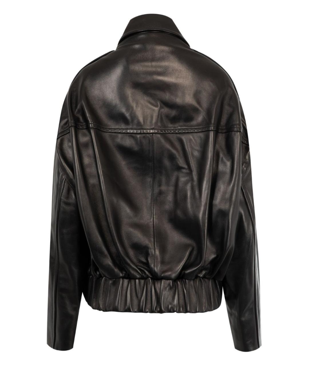 KHAITE Черная кожаная куртка, фото 2