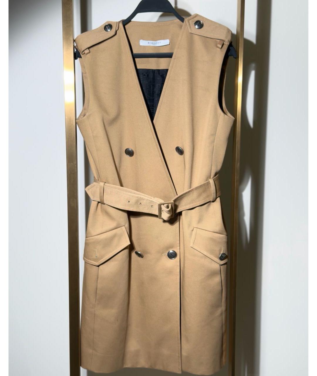 GIVENCHY Бежевое хлопковое повседневное платье, фото 8