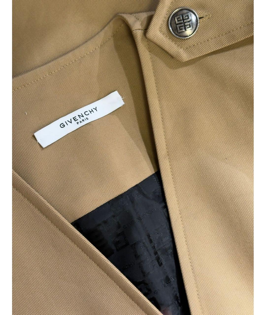 GIVENCHY Бежевое хлопковое повседневное платье, фото 3