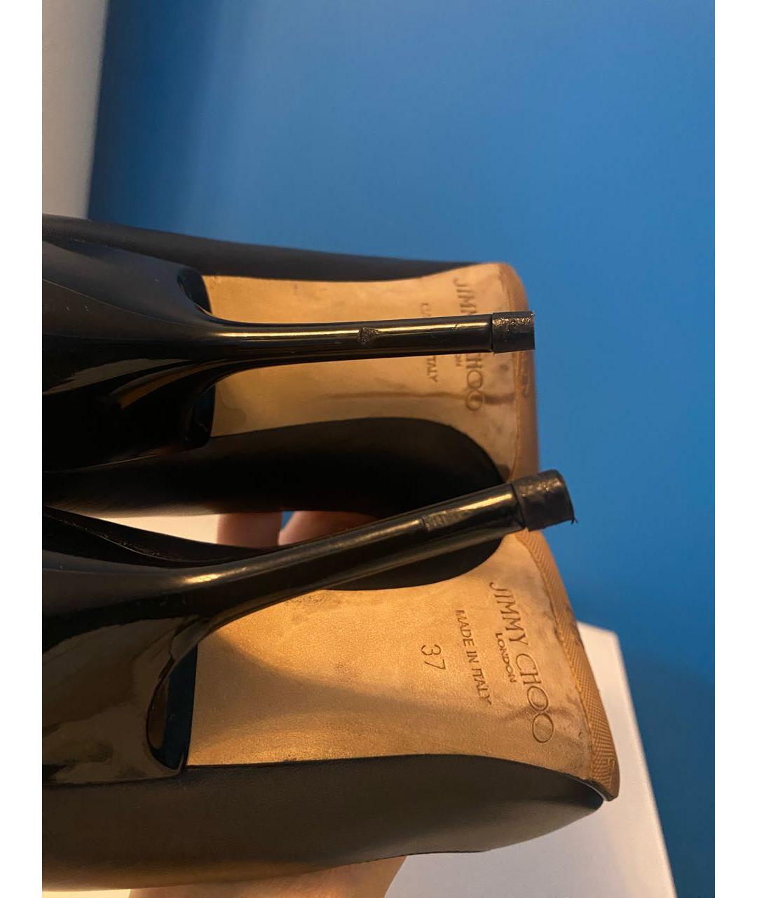 JIMMY CHOO Черные кожаные туфли, фото 7