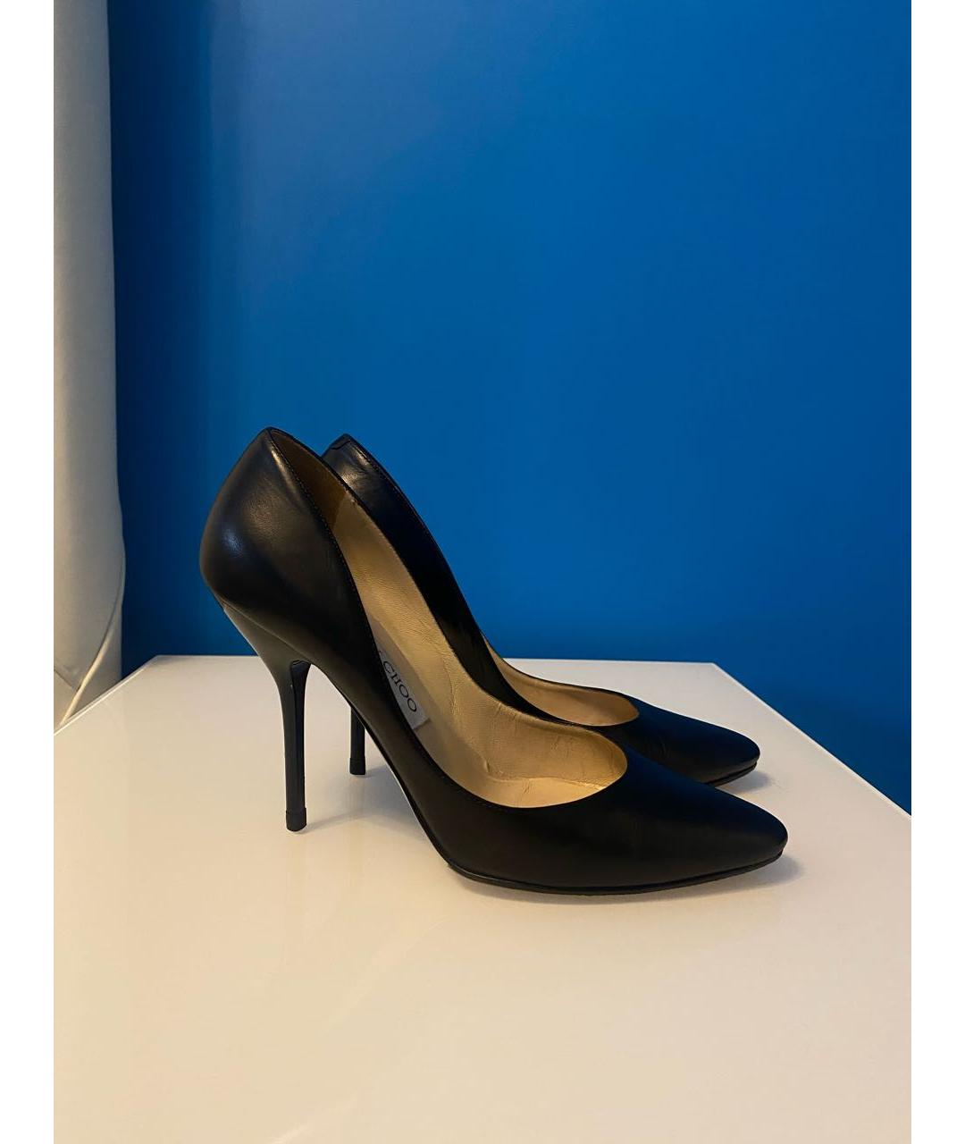 JIMMY CHOO Черные кожаные туфли, фото 9