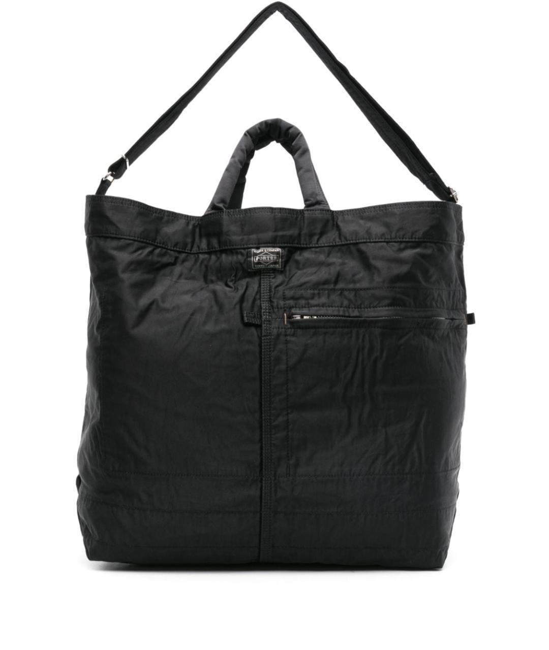 PORTER-YOSHIDA & CO Черная синтетическая сумка тоут, фото 1