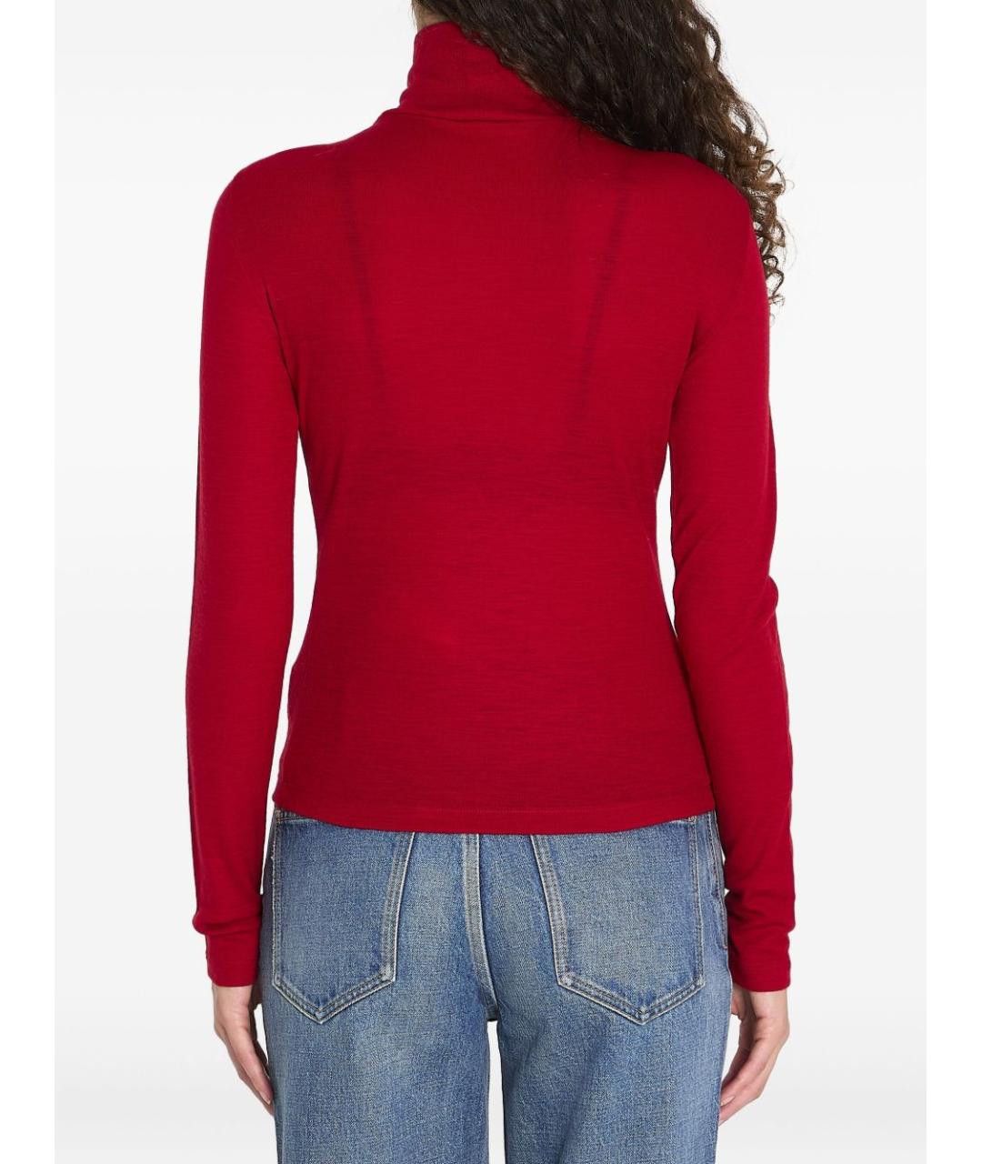 CELINE Красная шерстяная водолазка, фото 4