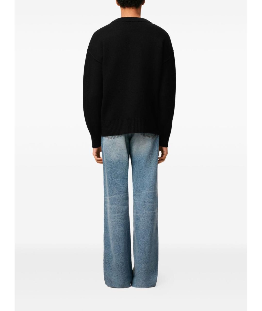 Ami Paris Черный шерстяной кардиган, фото 4