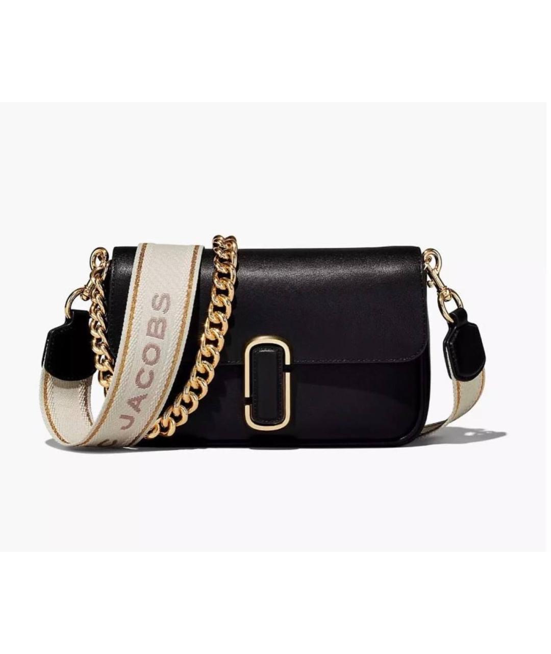 MARC JACOBS Черная кожаная сумка через плечо, фото 5