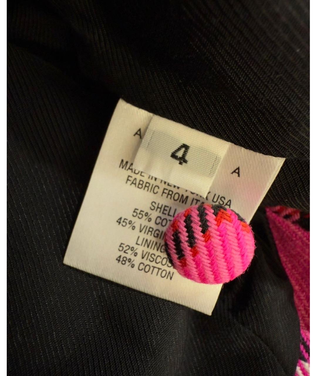 AREA Розовый хлопковый жакет/пиджак, фото 8