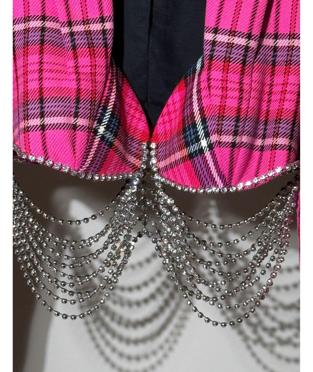 AREA Розовый хлопковый жакет/пиджак, фото 4