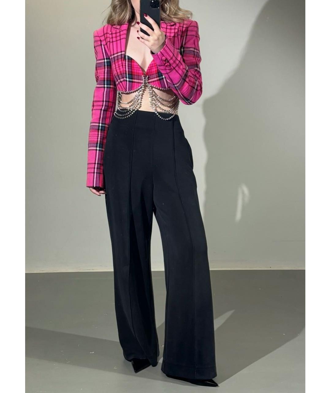 AREA Розовый хлопковый жакет/пиджак, фото 6