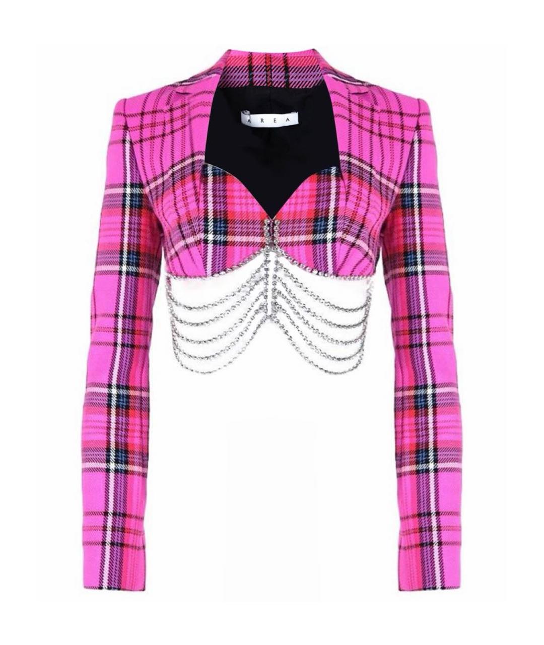 AREA Розовый хлопковый жакет/пиджак, фото 1
