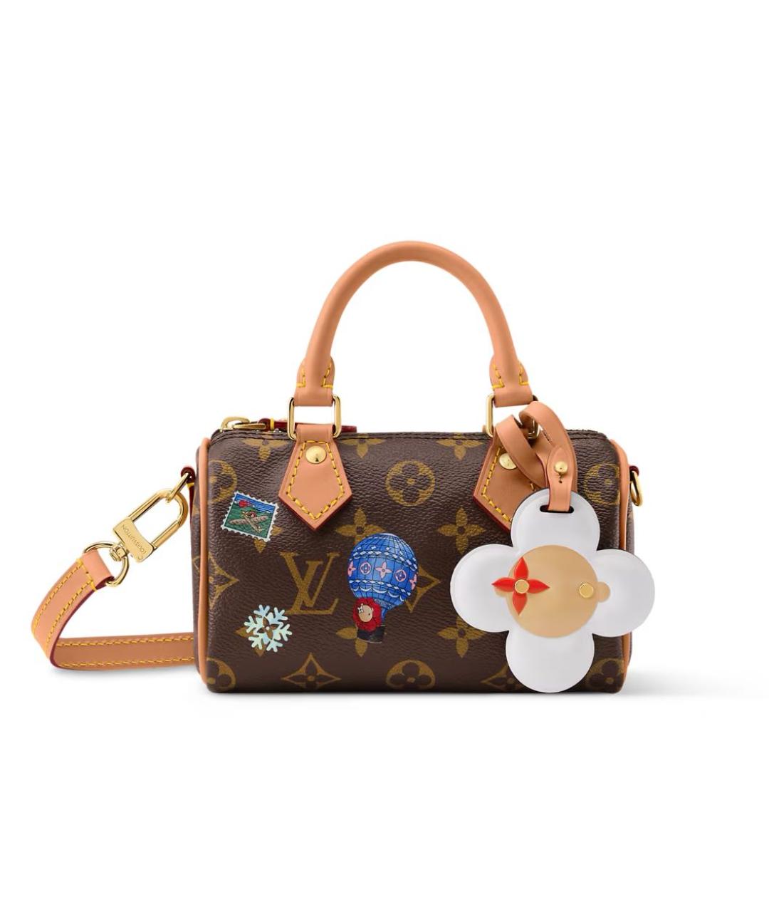 LOUIS VUITTON Коричневая сумка с короткими ручками, фото 7