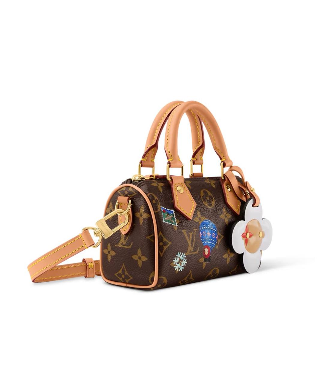 LOUIS VUITTON Коричневая сумка с короткими ручками, фото 3