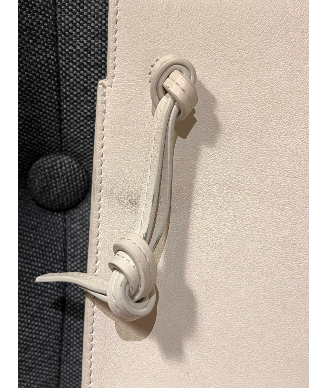 LOEWE Белая кожаная сумка через плечо, фото 6