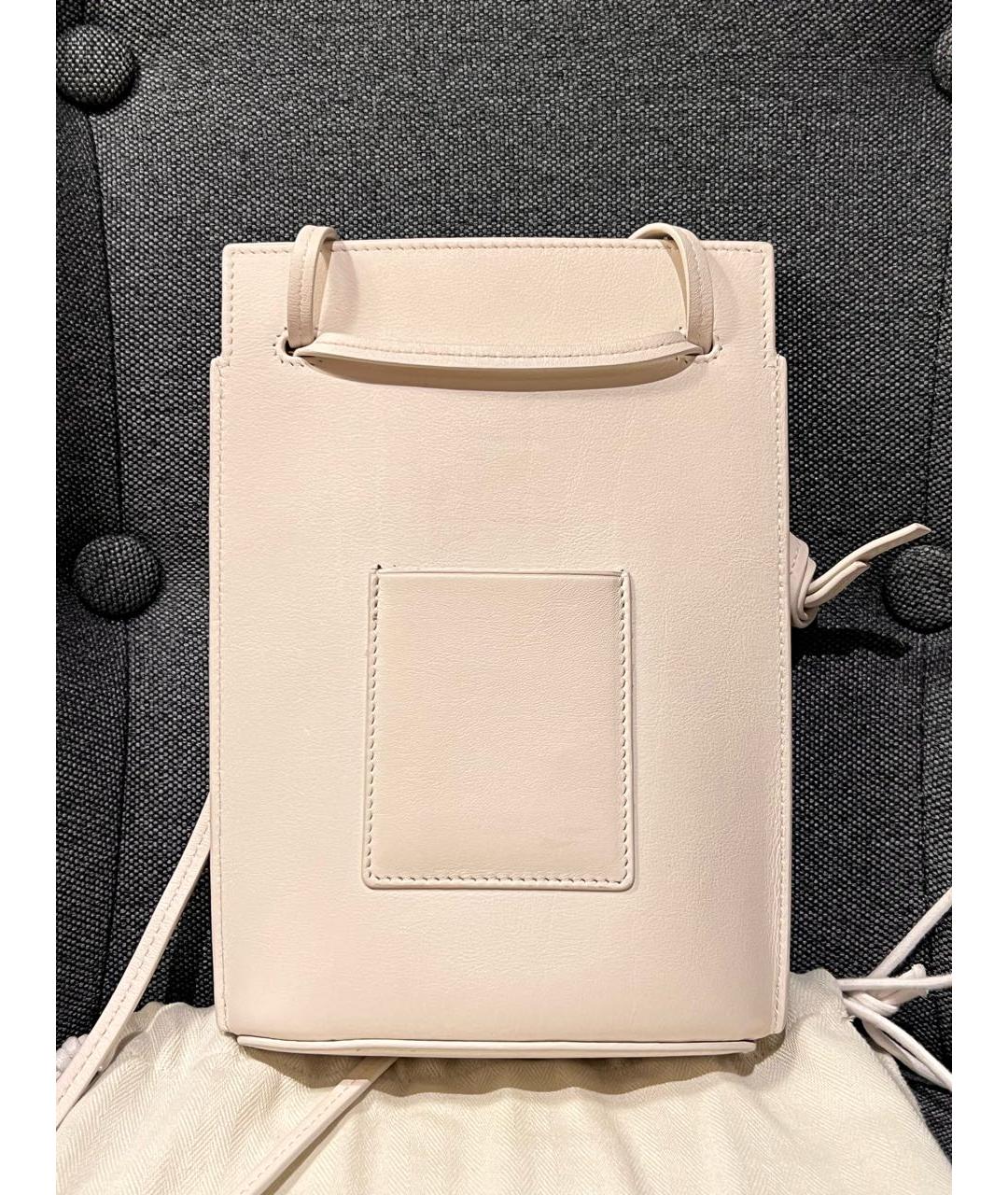 LOEWE Белая кожаная сумка через плечо, фото 3