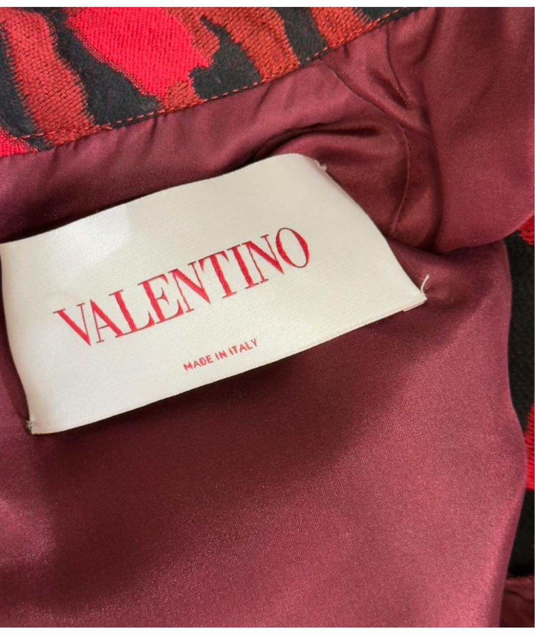 VALENTINO Красное хлопковое повседневное платье, фото 3