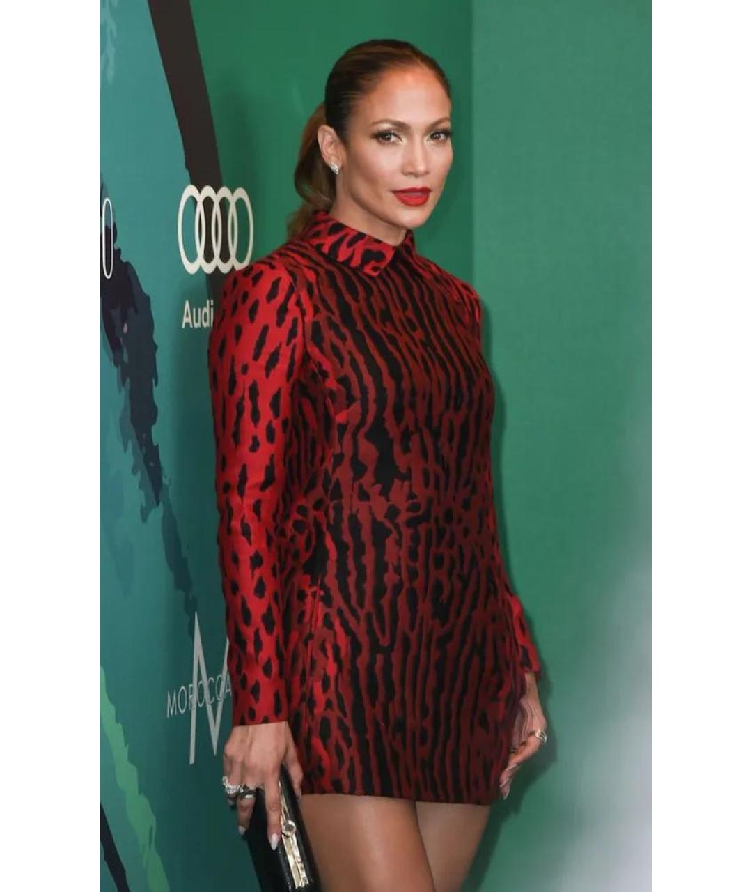 VALENTINO Красное хлопковое повседневное платье, фото 6