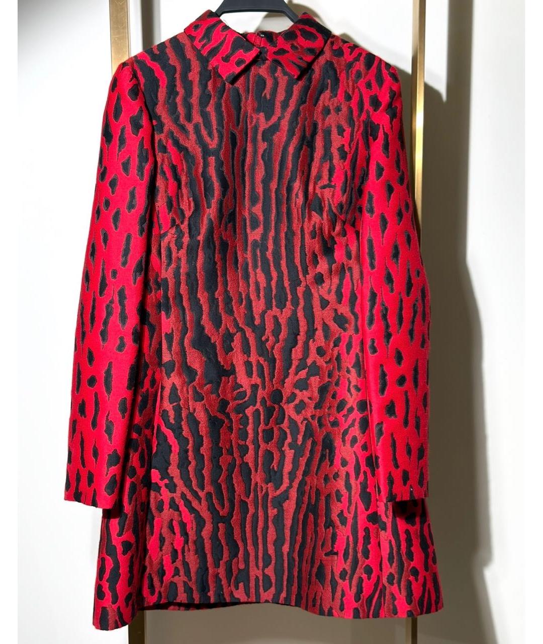 VALENTINO Красное хлопковое повседневное платье, фото 7