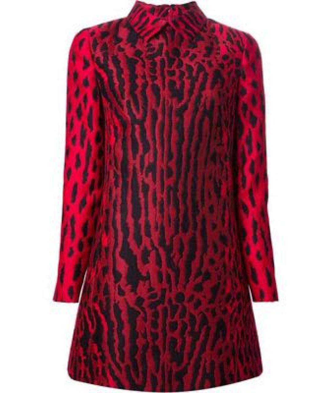 VALENTINO Красное хлопковое повседневное платье, фото 1