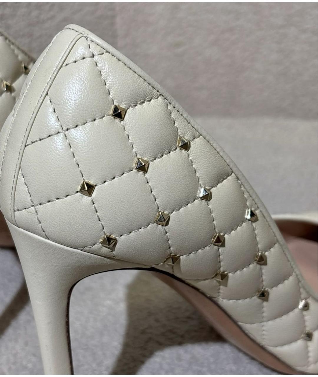 VALENTINO Бежевые кожаные туфли, фото 7