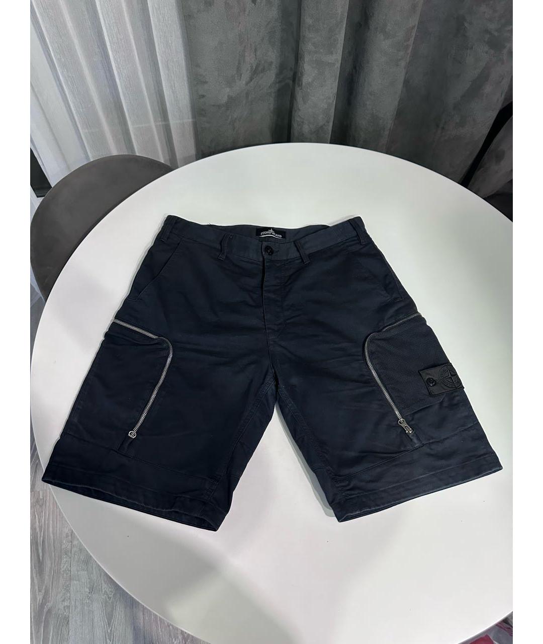 STONE ISLAND SHADOW PROJECT Черные хлопковые шорты, фото 2