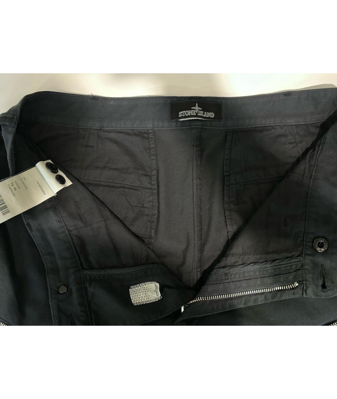 STONE ISLAND SHADOW PROJECT Черные хлопковые шорты, фото 6