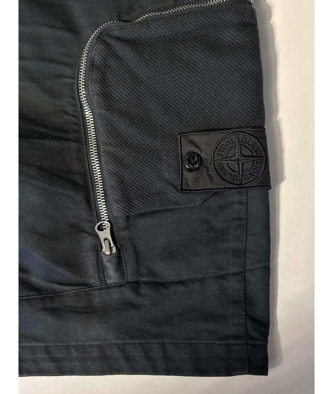 STONE ISLAND SHADOW PROJECT Черные хлопковые шорты, фото 4